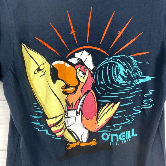 O'Neill Early Bird Navy Blue Men's Short Sleeve T-Shirt Size Small - Picture 5 of 5